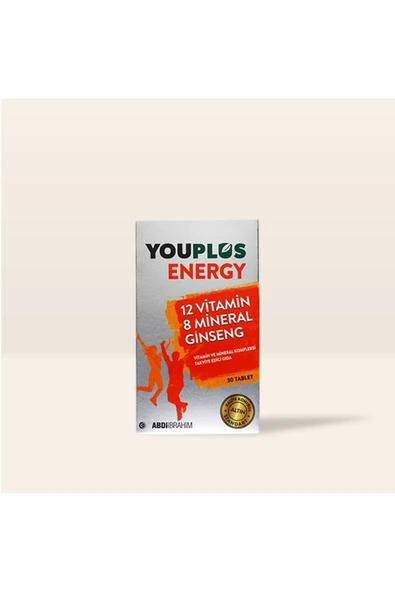 Youplus Energy Vitamin ve Mineral Kompleksi 30 Tablet ürün görseli 1