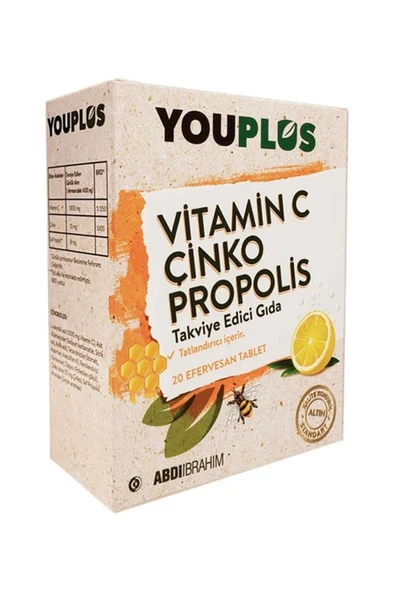 Vitamin C, Çinko & Propolis 20 Efervesan Tablet - Resim 4