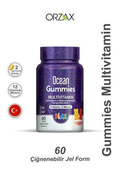 Gummies Multivitamin Kids 60 Yumuşak Tablet ürün görseli 1