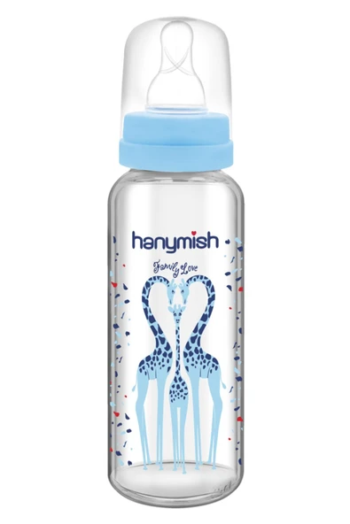 Cam Biberon 240 ml Mavi Renk ürün görseli 1