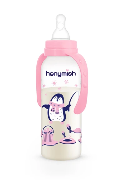 433 Kulplu Pp Biberon (240 ML) Pembe - Resim 5