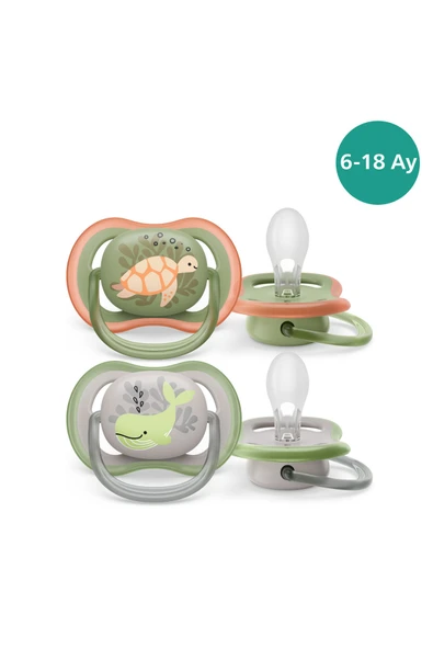 Ultra Air Emzik 6-18 Ay,  2'li Paket, Erkek, SCF085/60 ürün görseli 1
