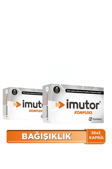 Kompleks 30 Kapsülx2 – Beta Glukan, Ekinezya, Propolis, C Vitamini, Çinko - Bağışıklık ürün görseli 1