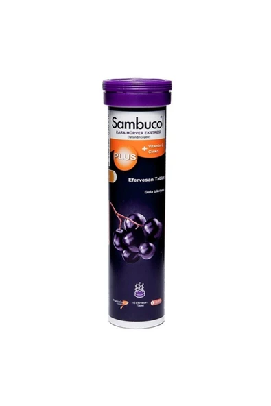 Sambucol Plus 15 Efervesan Tb (kara Mürver Ekstresi) ürün görseli 1