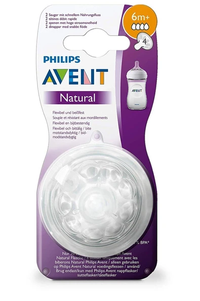 Avent Natural Biberon Emziği +6 Ay 2li ürün görseli 1