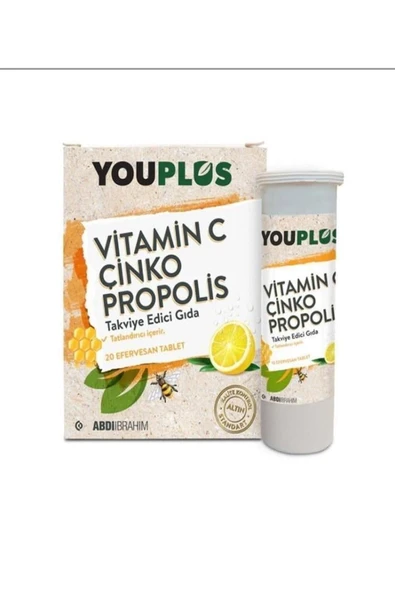 Vitamin C Çinko Propolis 20 Efervesan Tablet ürün görseli 1