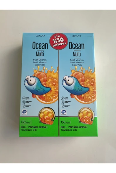 Takviye Edici Şurup ocean Multi Şurup 150 ml 3 Şişe ürün görseli 1
