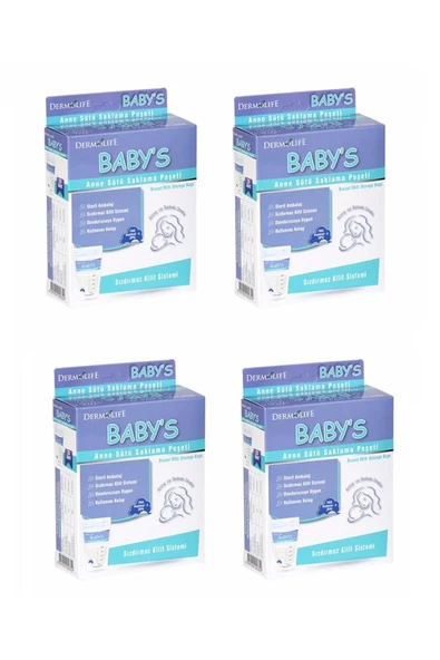 Baby's Anne Sütü Saklama Poşeti Torbası - 20'li 4 Paket ürün görseli 1