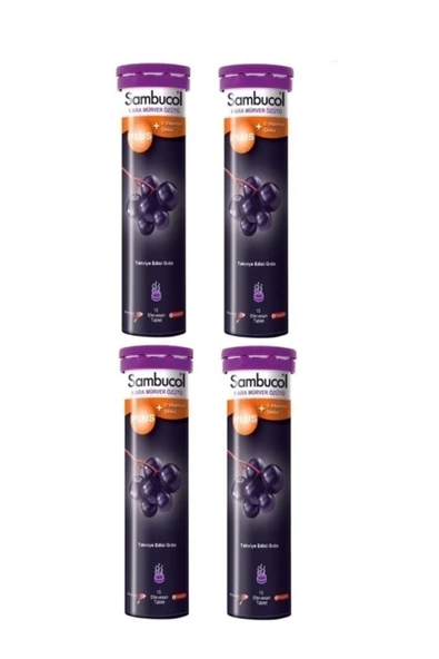 Sambucol Plus Kara Mürver 15 Efervesan Tablet X4 ürün görseli 1