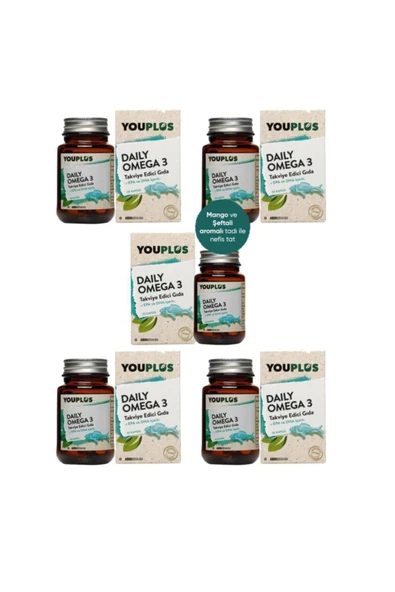 Omega 3 1000 Mg 30 Kapsül 5 Adet ürün görseli 1
