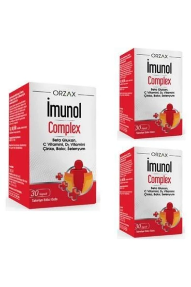 Orzax Imunol Complex 30 Kapsül 3 Kutu ürün görseli 1