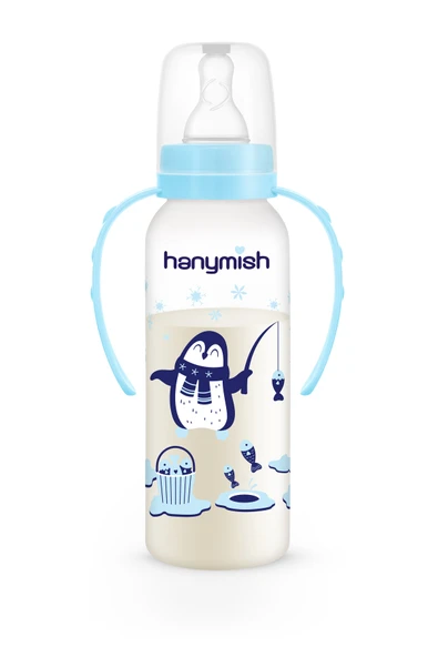 Kulplu Pp Biberon 240 ml Mavi ürün görseli 1