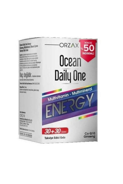 Ocean Daily One Energy 30+30 Tablet - İkincisi %50 ürün görseli 1
