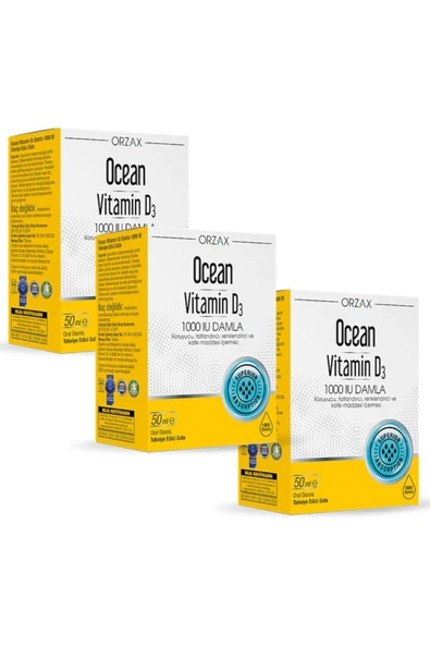Vitamin D3 1000 Iu Damla 50 Ml 3 Adet ürün görseli 1