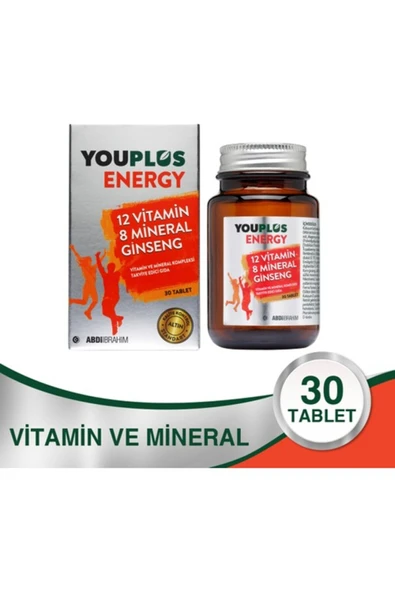 Energy Vitamin Ve Mineral Kompleksi 30 Tablet ürün görseli 1