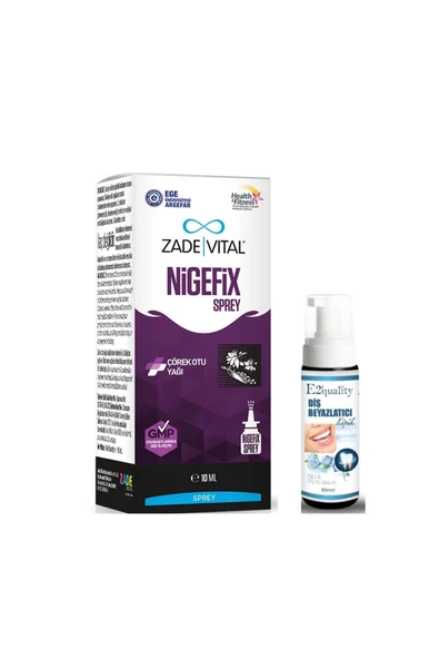 Nigefix Çörek Otu Yağı İçeren Sprey Takviye Edici Gıda 10 ml- Diş Beyazlatıcı Köpük ürün görseli 1