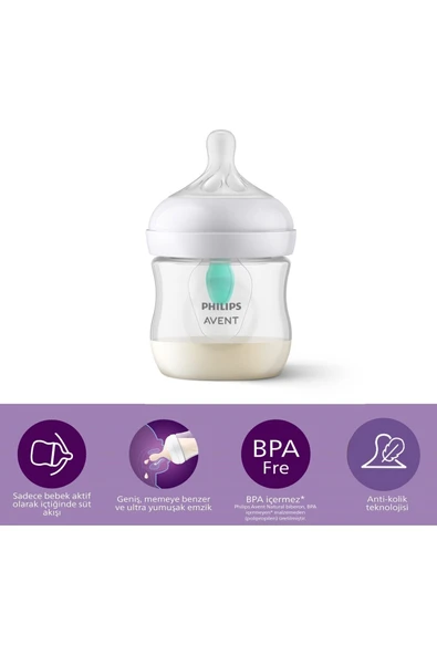 Natural Response Anti-Colic PP Biberon 125 ml +0 ay ürün görseli 1