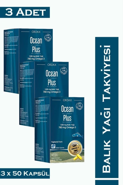 Ocean Plus 1200 mg 50 Kapsül 3 Adet ürün görseli 1