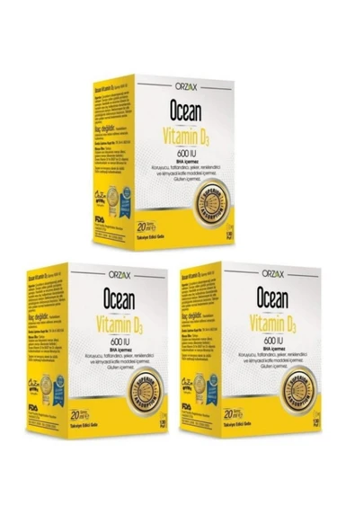 Vitamin D3 600 IU Sprey 20ml 3 Adet ürün görseli 1