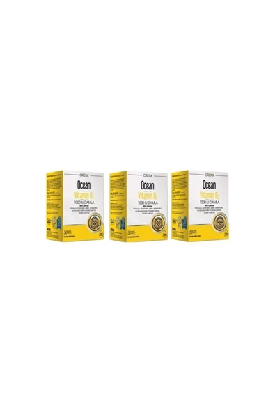 Ocean Vitamin D3 1000 Iu 50 ml Damla 3 Lü Avantaj Paket ürün görseli 1