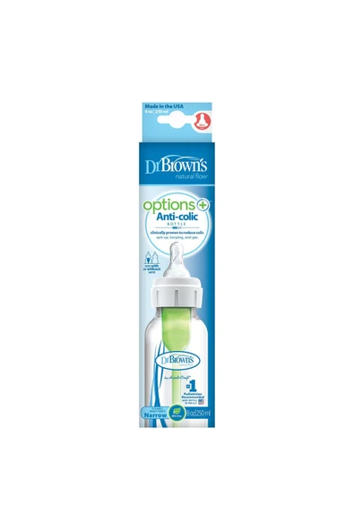 Options+ Dar Ağız Antikolik PP Biberon 250 ml 0+ Ay ürün görseli 1