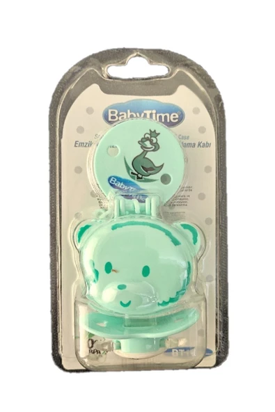 Babytıme Emzik + Emzik Askısı + Emzik Saklama Kabı Yeşil ürün görseli 1