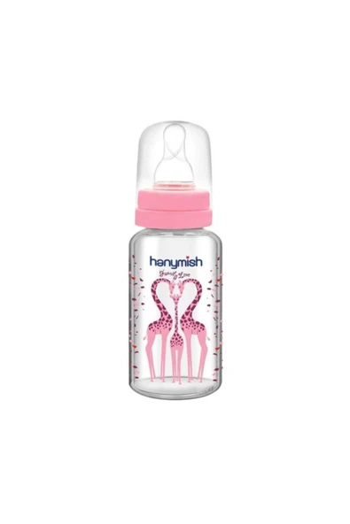 Hanymish Cam Biberon 125 Ml Pembe ürün görseli 1