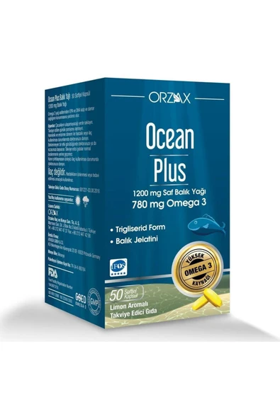 Ocean Plus 1200 mg 50 Kapsül 8697595870280 ürün görseli 1