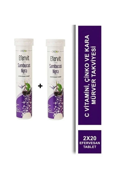 Efervit Sambucus Nigra 20 + 20 Efervesan Tablet ürün görseli 1