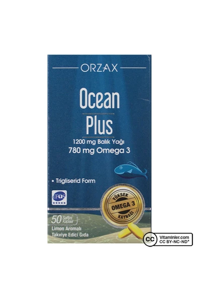 OCEAN PLUS 1200 MG BALIK YAĞI 50 KAPSUL ürün görseli 1