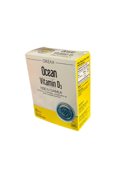 OCEAN VİTAMİN D3 1000IU DAMLA 50ML - Resim 2