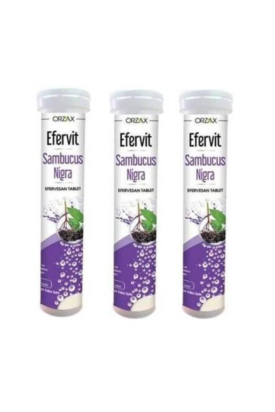 Efervit Sambucus Nigra C Vitamini Çinko 20 Eff Tb 3kutu ürün görseli 1