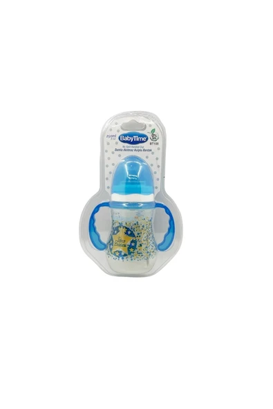 Baby Time Damla Akıtmaz Kulplu Bardak 250ml - Mavi ürün görseli 1