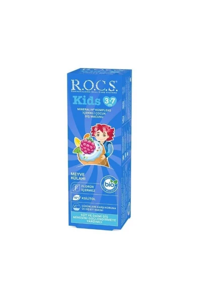 Kids 3-7 Yaş Meyve Külahı Diş Macunu 35 ML Florürsüz  /dolunaytcrt1742 ürün görseli 1