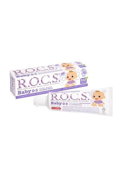 Rocs Baby Ihlamur Özlü Diş Macunu (0-3yaş) ürün görseli 1