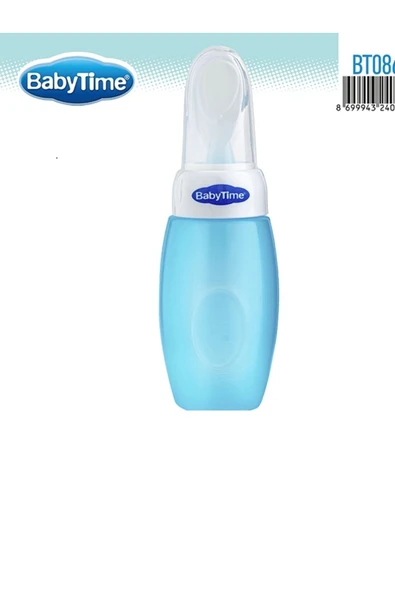 Baby Time Kaşıklı Biberon-Mavi ürün görseli 1