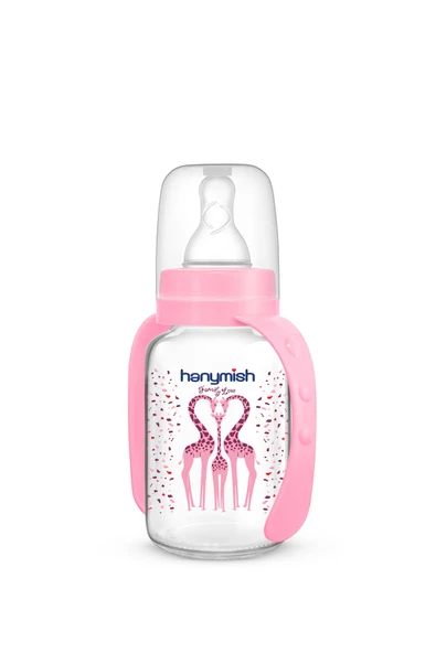 Kulplu Doğal Cam Biberon 125 ml - Resim 6