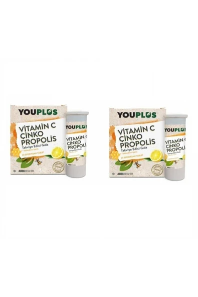 Vitamin C Çinko Propolis 20 Efervesan Tablet 2 Adet ürün görseli 1