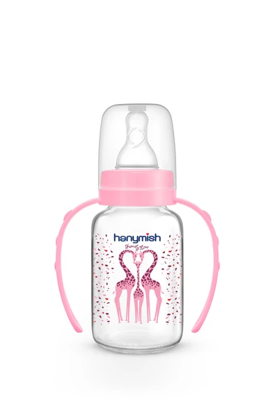 Kulplu Doğal Cam Biberon 125 ml - Resim 5