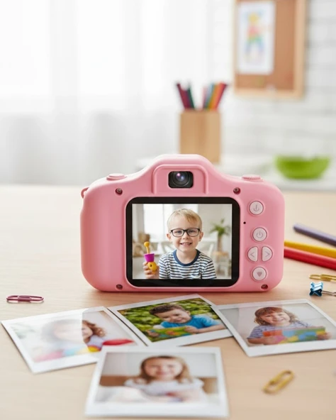 Kompakt Dijital Kamera HD Video ve Fotoğraf Kayıt Özellikli USB Şarjlı Mini Cihaz ürün görseli 1