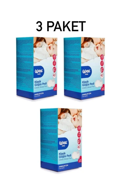 WeeBaby Klasik Göğüs Pedi 40 Lı X 3 Adet ürün görseli 1