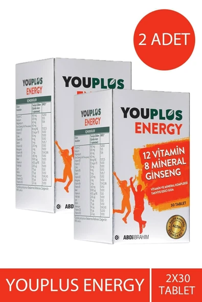 Energy Vitamin Mineral Kompleksi 30 Tablet 2 Adet ürün görseli 1
