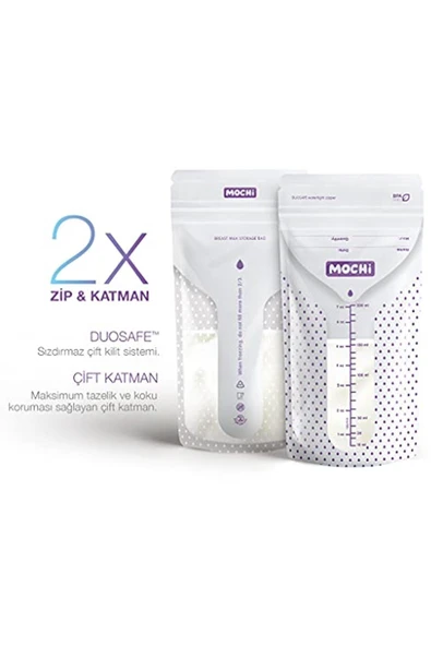 Süt Saklama Poşeti 200 ml 25 Li ürün görseli 1
