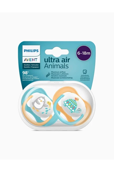 Ultra Air Animals 2li Emzik 6-18 Ay - Unisex ürün görseli 1