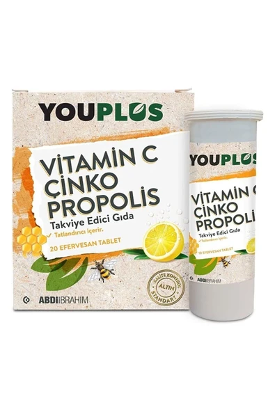 Vitamin C, Çinko & Propolis 20 Efervesan Tablet - Resim 2