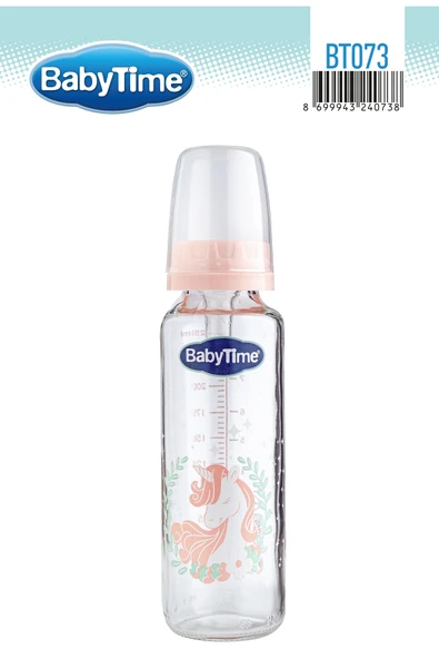Bt073 Cam Biberon 250 ml Pembe ürün görseli 1