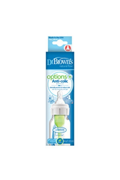 Options+ Dar Ağız Antikolik PP Biberon 120 ml 0+ Ay ürün görseli 1
