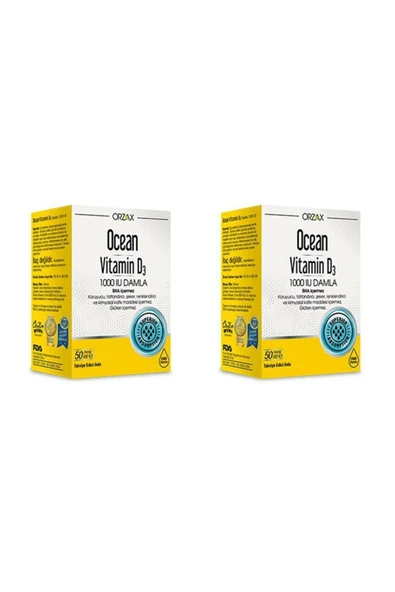 Vitamin D3 1000 Iu Damla 50 Ml 2'li Paket ürün görseli 1