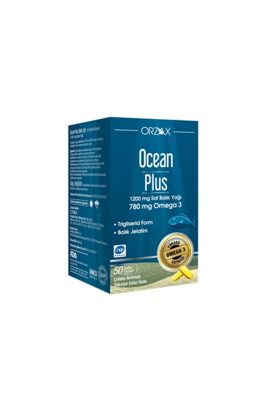 Ocean Plus 1200 mg Balık Yağı 50 Kapsül ürün görseli 1