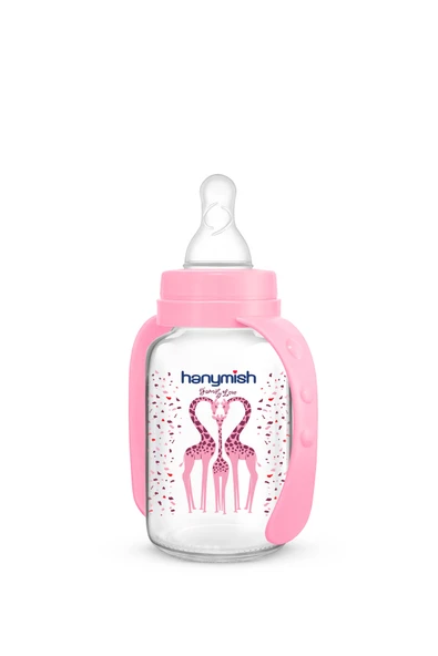 Kulplu Doğal Cam Biberon 125 ml - Resim 7